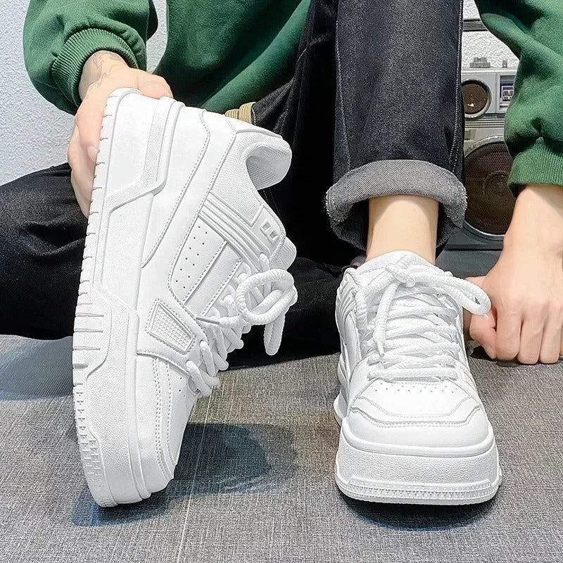Original Brand Men's Sneakers Fashion Platform Casual Shoe Skateboard Shoes for Men Lace Up Sports Shoes White Black Tenis Shoes