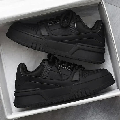 Original Brand Men's Sneakers Fashion Platform Casual Shoe Skateboard Shoes for Men Lace Up Sports Shoes White Black Tenis Shoes